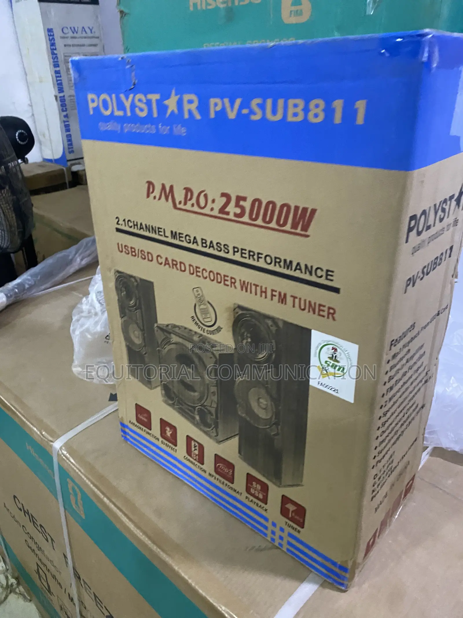 Polystar Pv-Sub811 Bluetooth Mini Hi-Fi Audio System 2.1 Channel