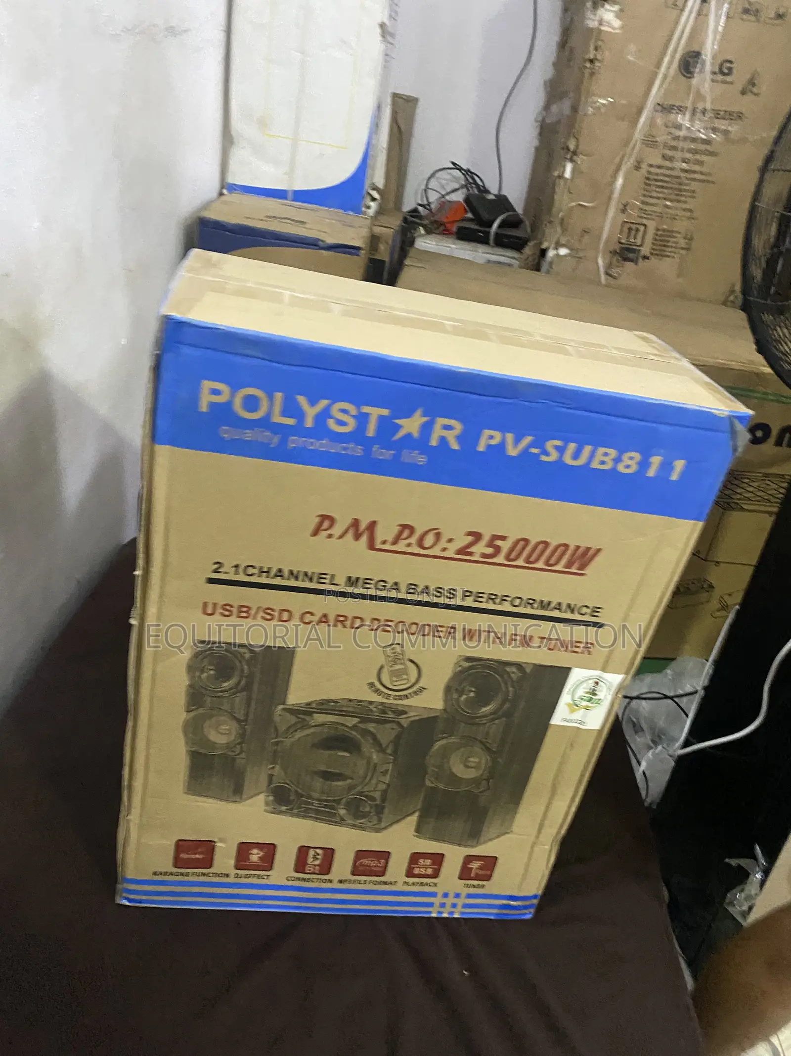 Polystar Bluetooth Hi-Fi Audio Set Pv-Sub811 2.1 Channel