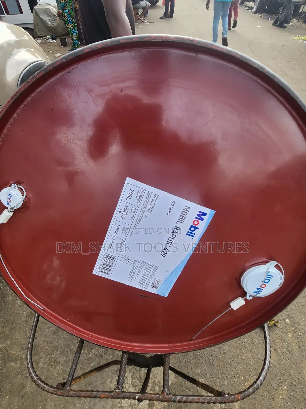 208-Liter Drum of Mobil Rarus 429 Air Compressor Oil