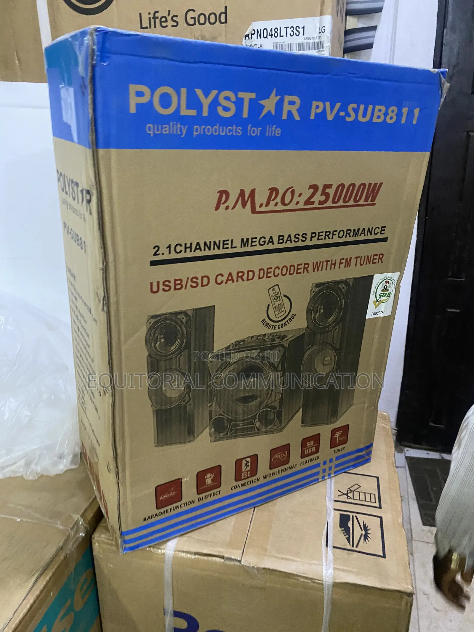Polystar Pv-Sub811 Hi-Fi Audio System for Music and Movies