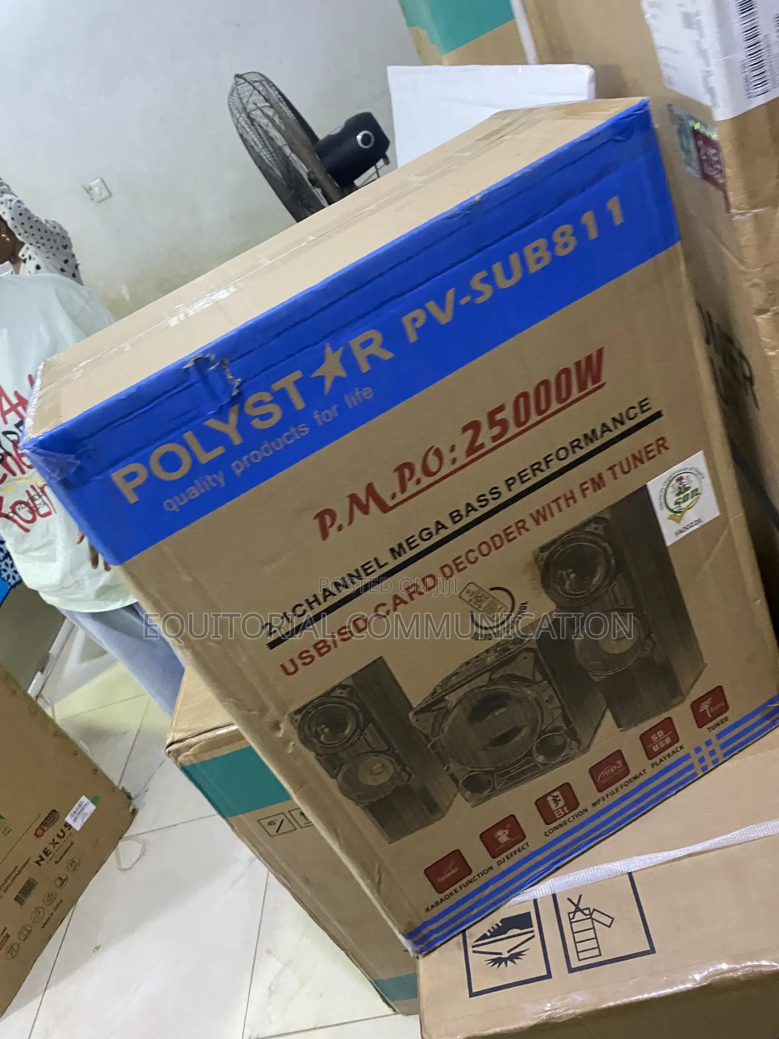 Polystar Pv-Sub811 Home Speaker System With Mini Hi-Fi Design