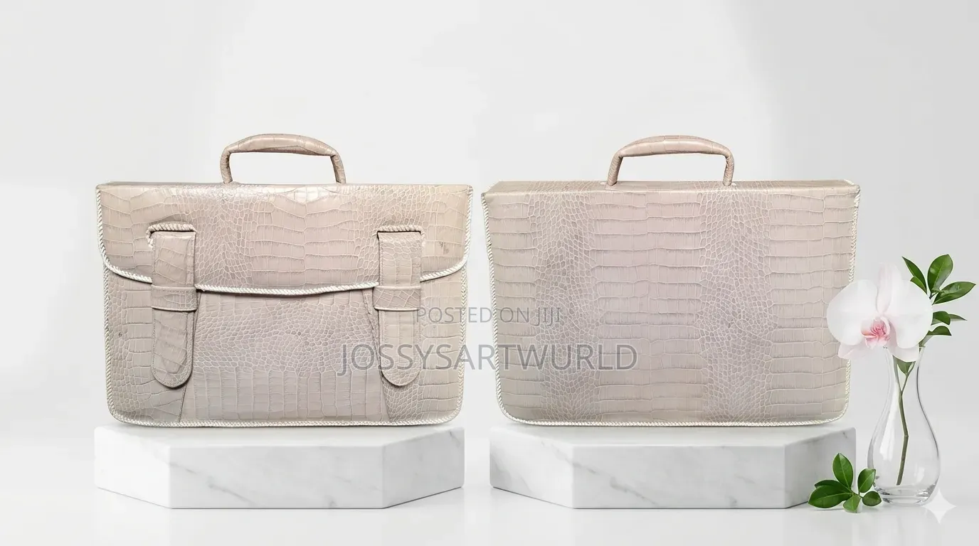 Brown and Albino Crocodile Skin
