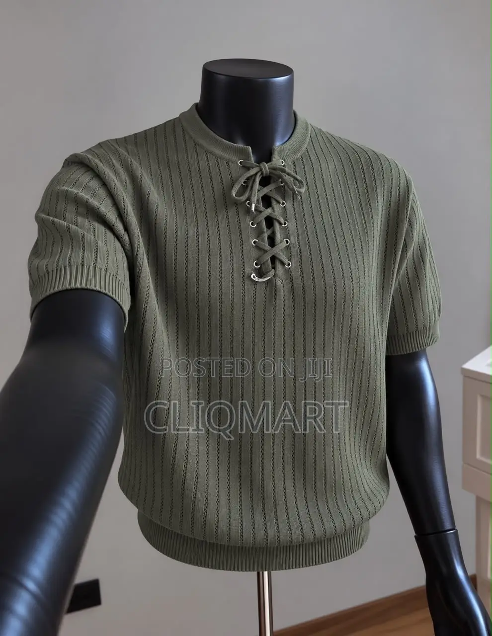 Premium Knitwear & Lace-Up Resort Polo Collection