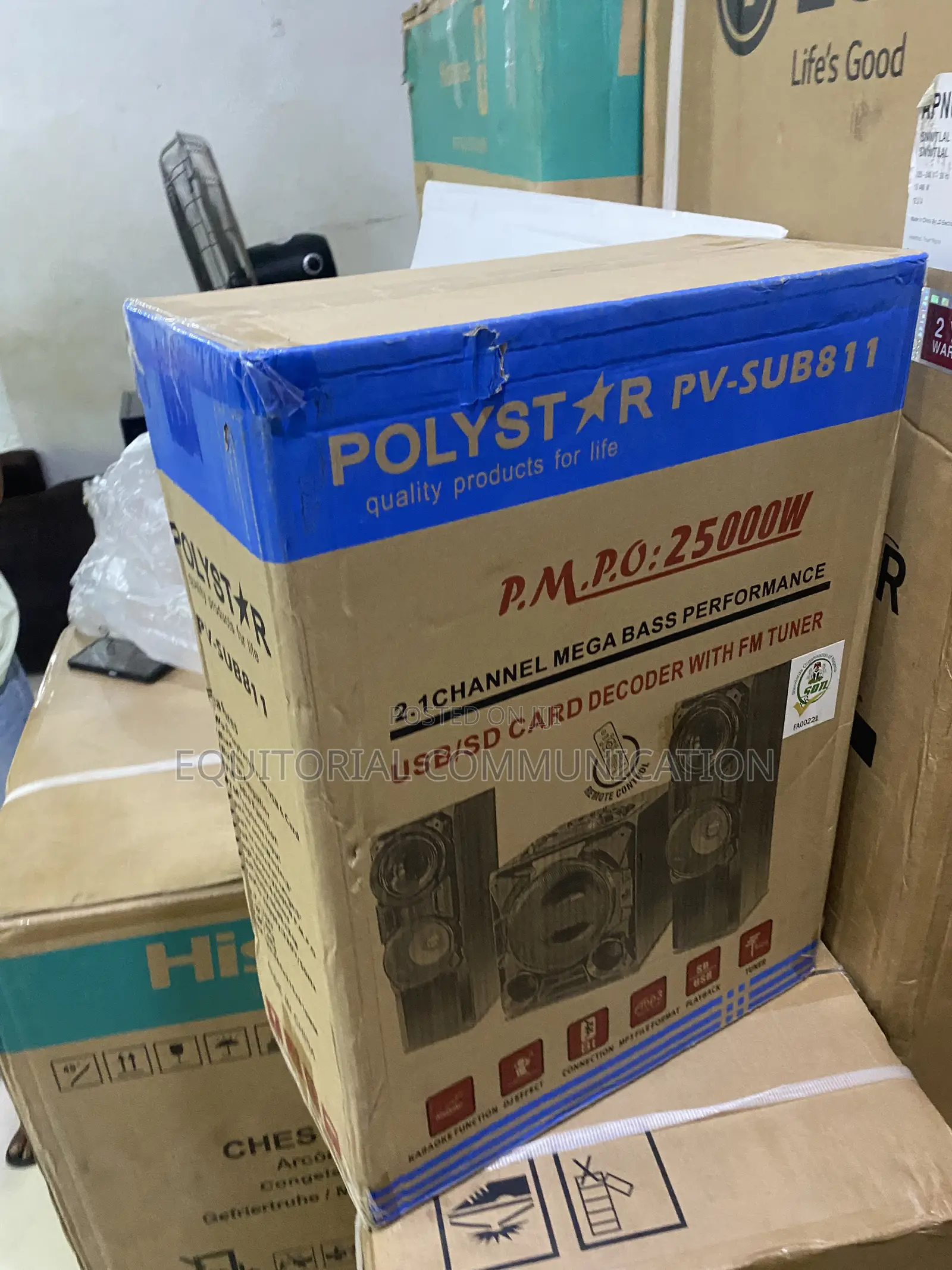 Pv-Sub811 Polystar 2.1 Channel Mini Music System With Bluetooth