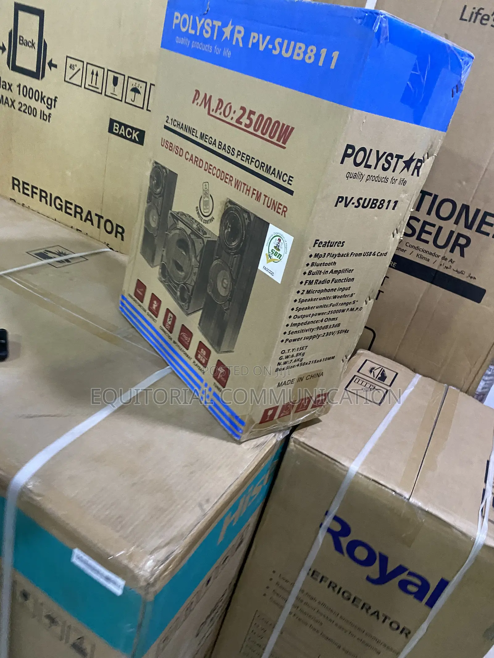 Polystar Mini Hi-Fi Sound Set for Home Use Pv-Sub811kn