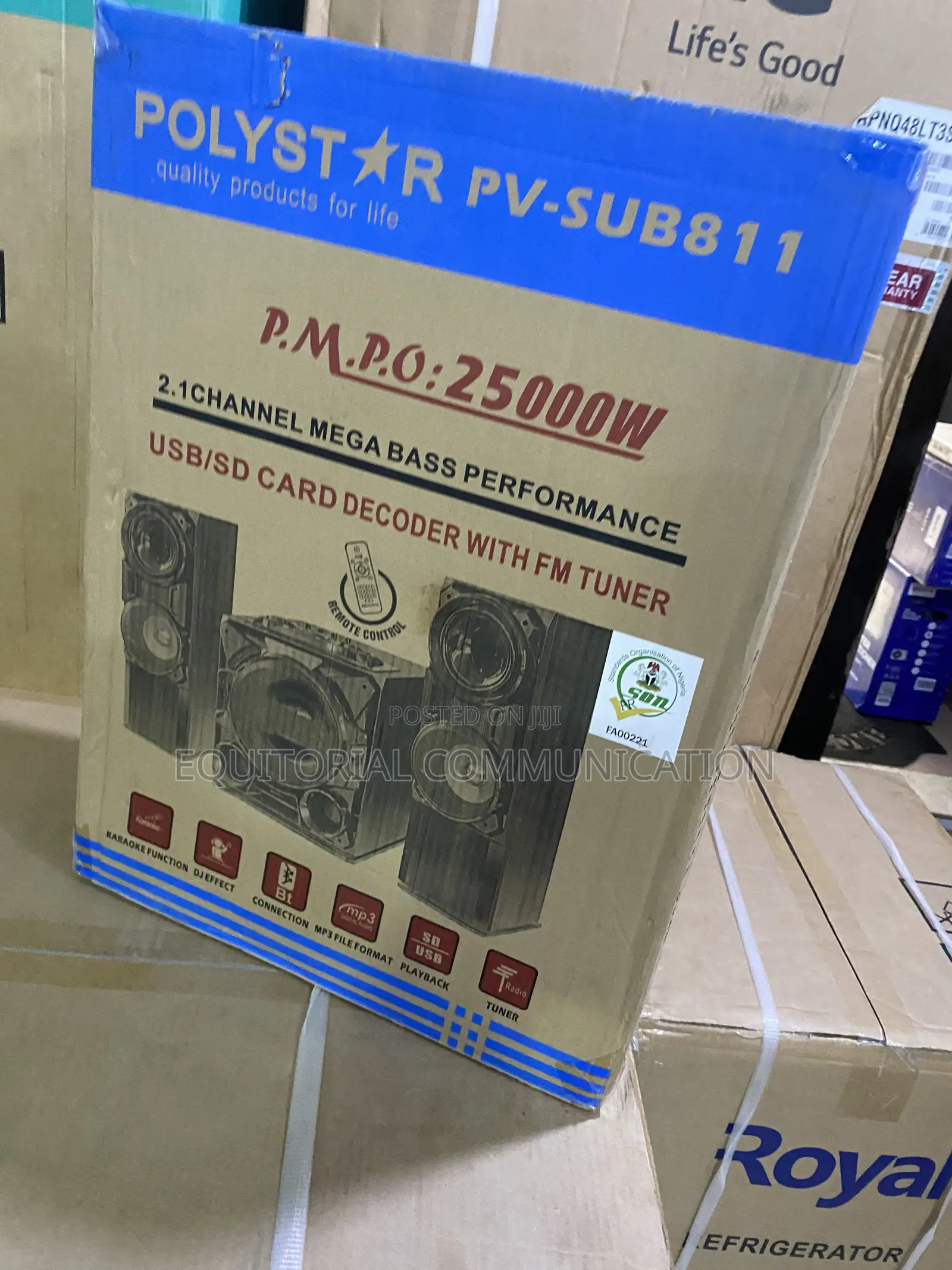 Polystar 2.1 Channel Mini Hi-Fi Speakers Pv-Sub811