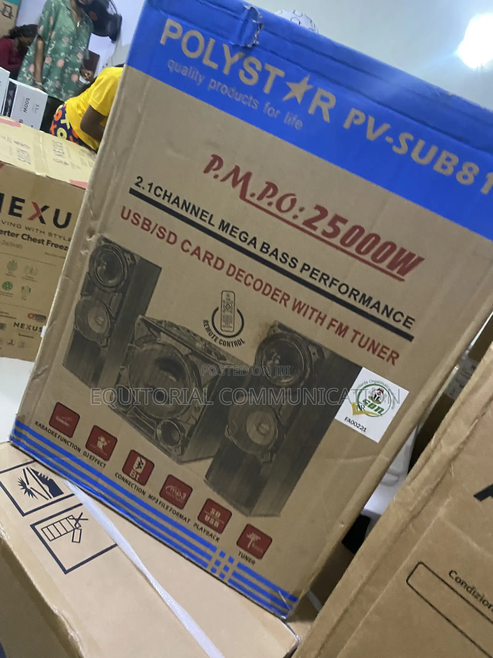 Polystar 2.1 Channel Mini Hi-Fi Speakers Pv-Sub811