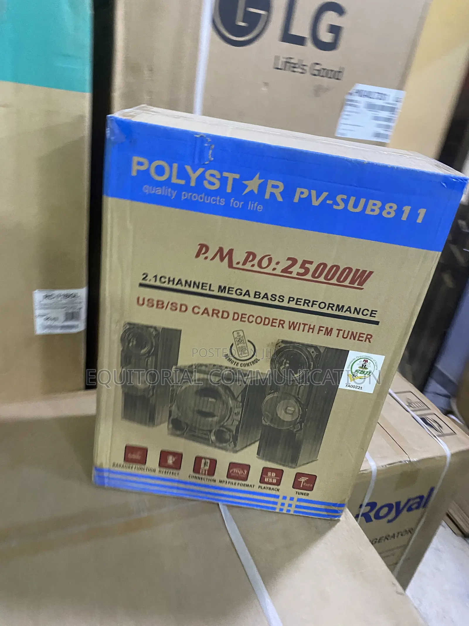 Pv-Sub811 Polystar Bluetooth Speaker System for Music Lovers