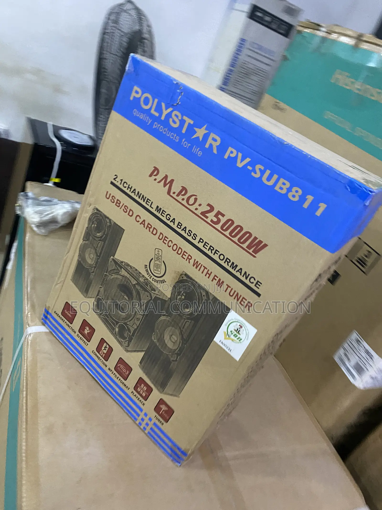 Polystar Pv-Sub811 2.1 Ch Mini Hi-Fi Home Audio Set