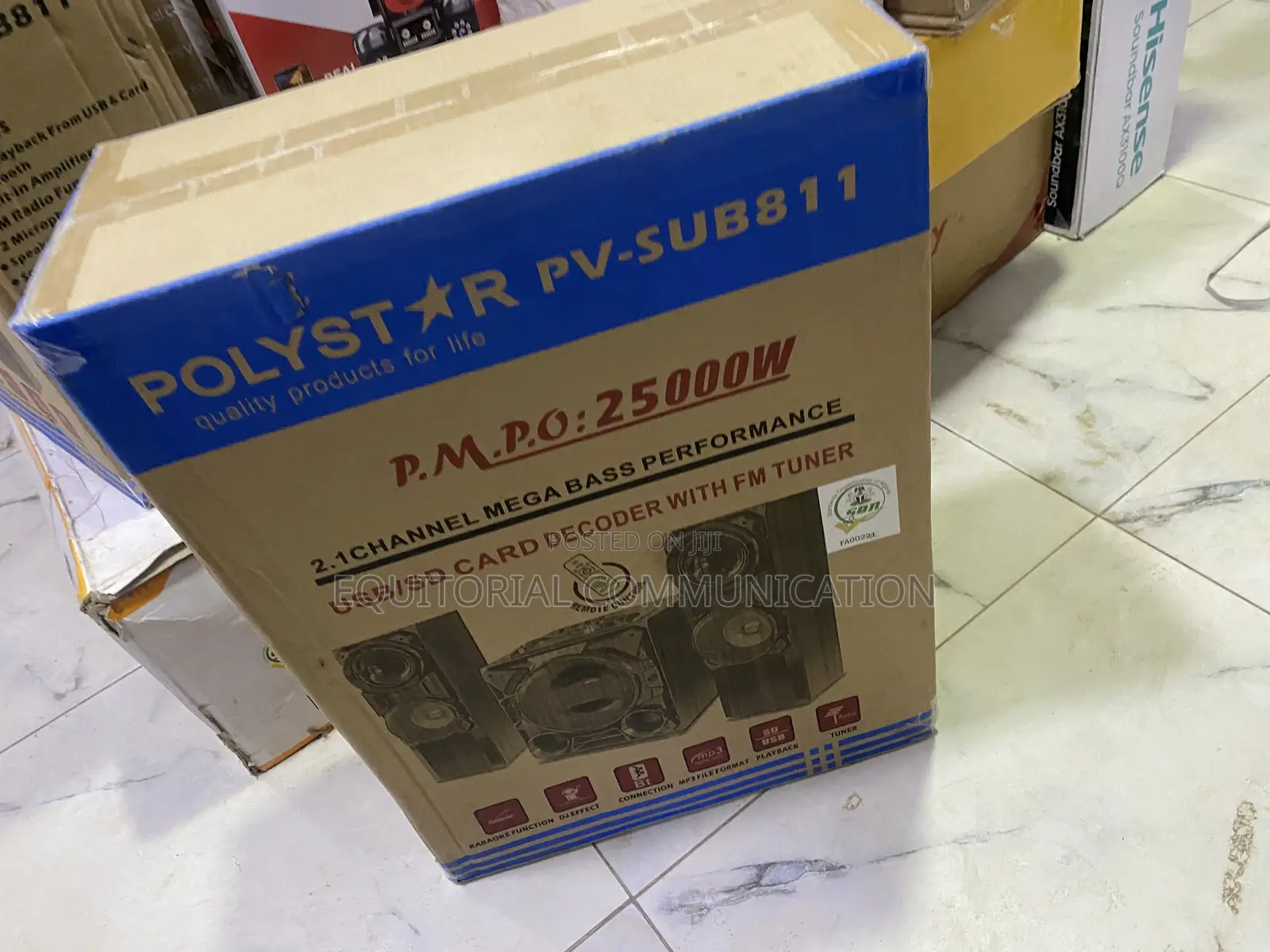 Polystar Pv-Sub811 Mini Hi-Fi Speaker Set for Movies and Music