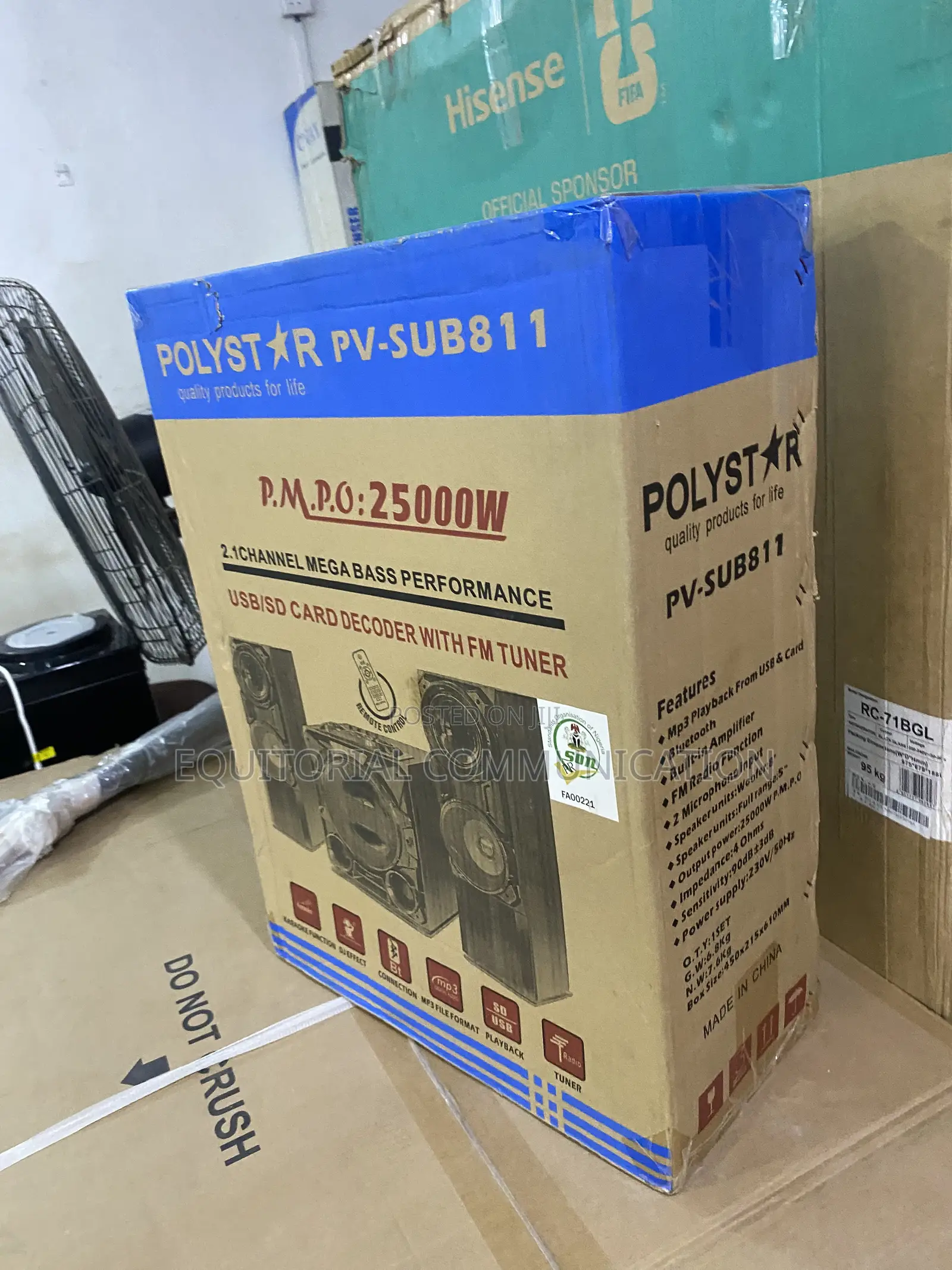 Polystar Pv-Sub811 Mini Hi-Fi Speaker Set for Movies and Music