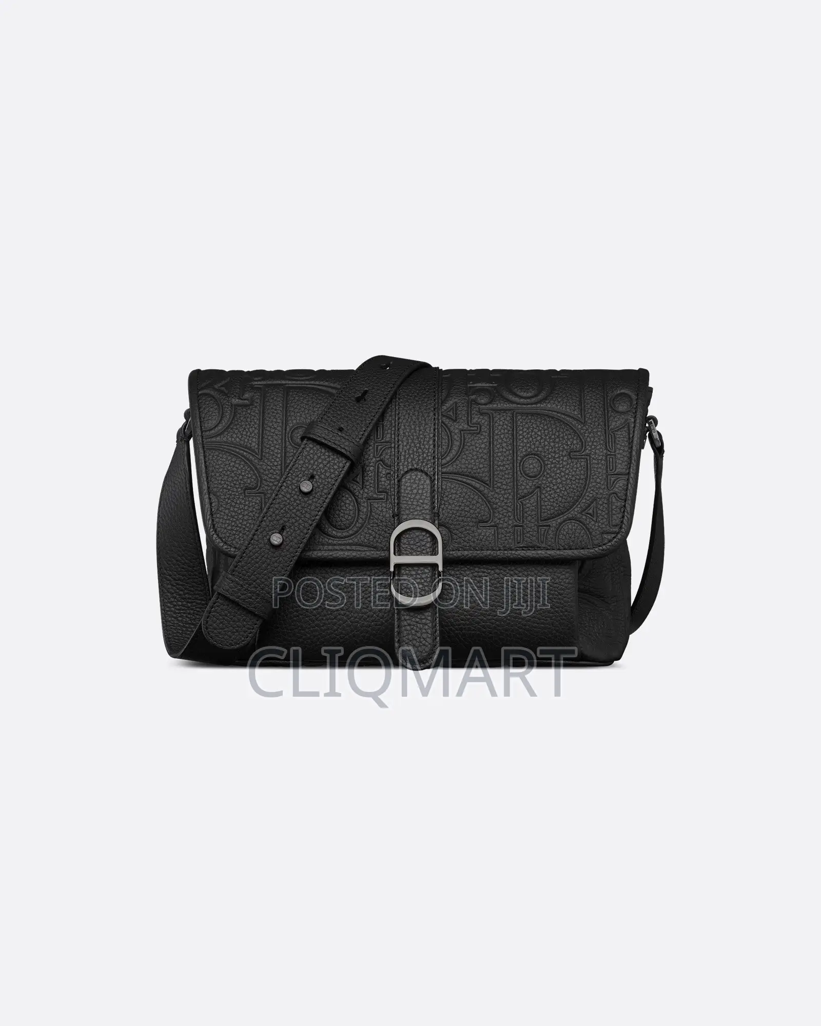 Dior Oblique Embossed Leather Crossbody Messenger Bag