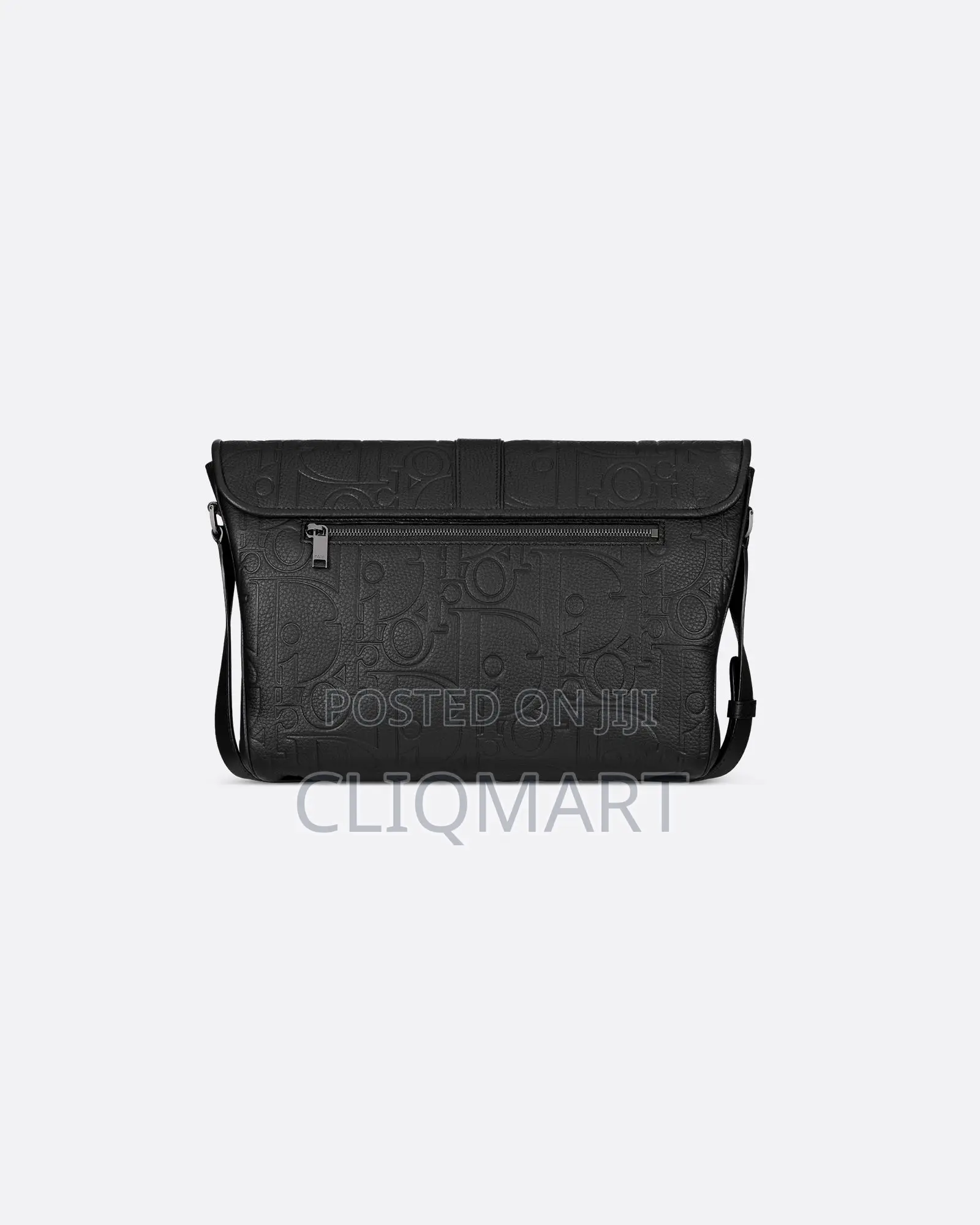 Dior Oblique Embossed Leather Crossbody Messenger Bag