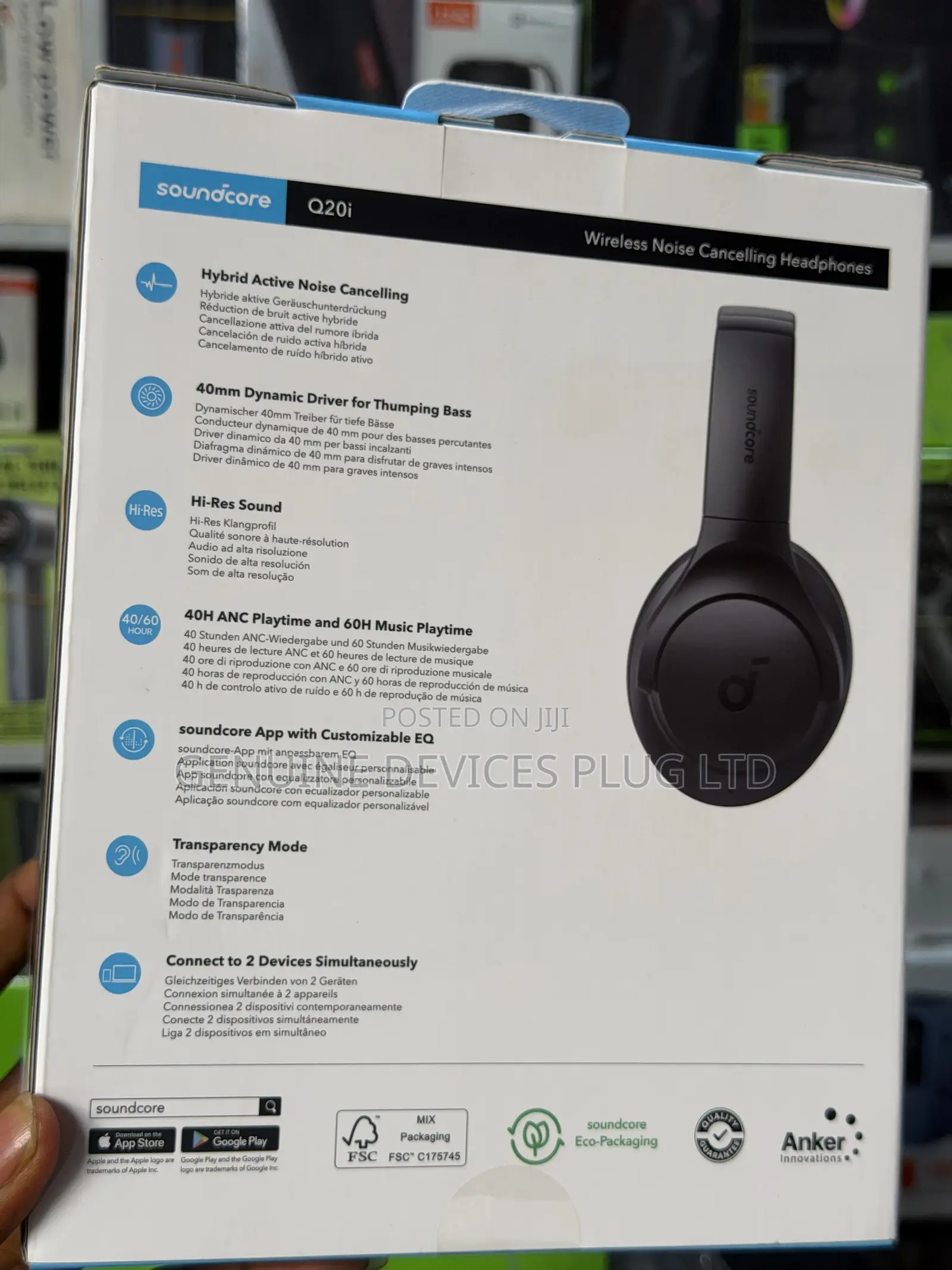 Soundcore by Anker Q20i Hybrid Active Noise Cancelling Headphones