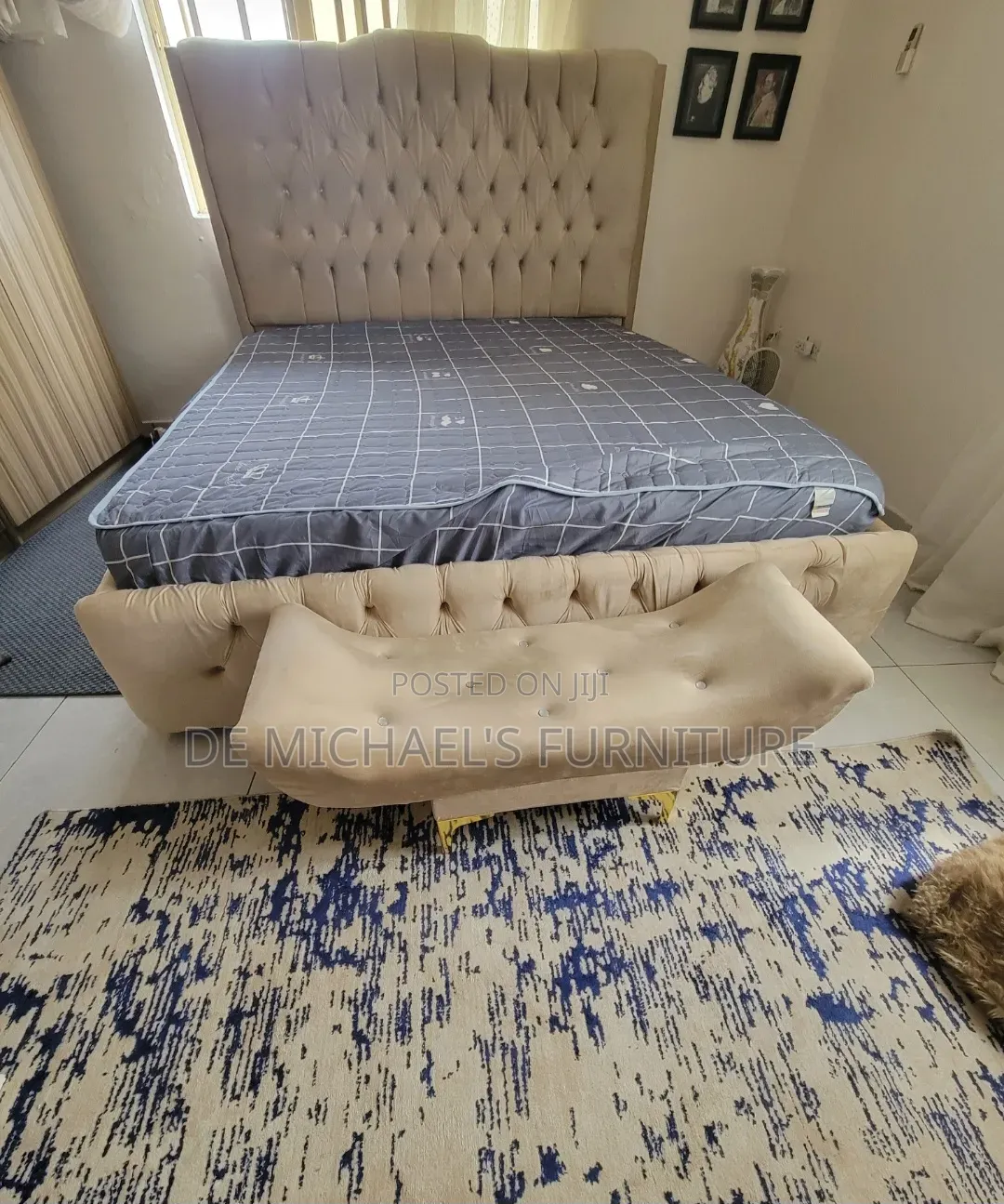 Nice Quality Upholstery Bedframe With Footrest