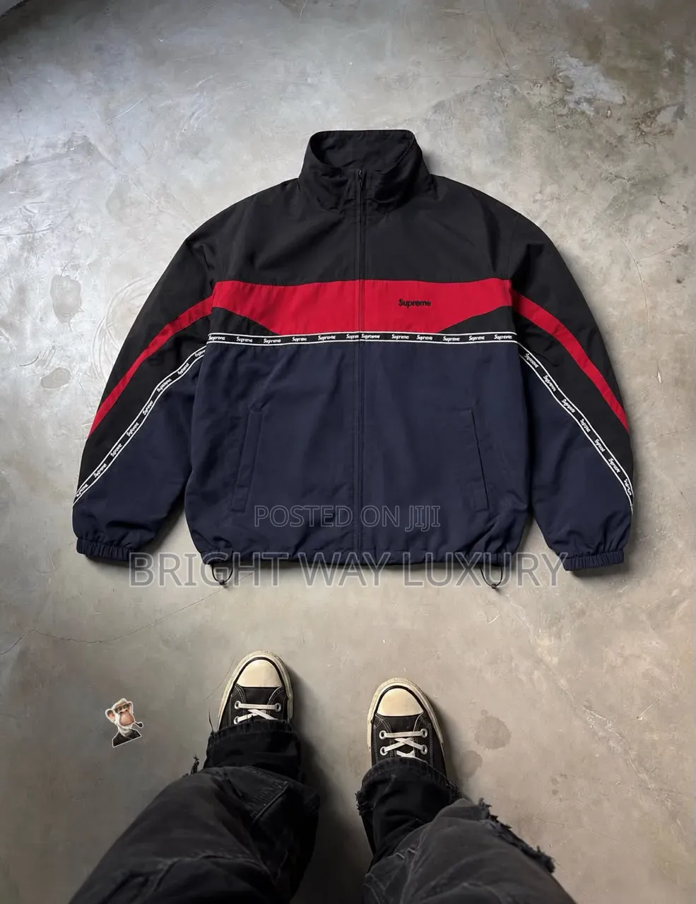 Luxury Quality Supreme Taping Track Jacket 