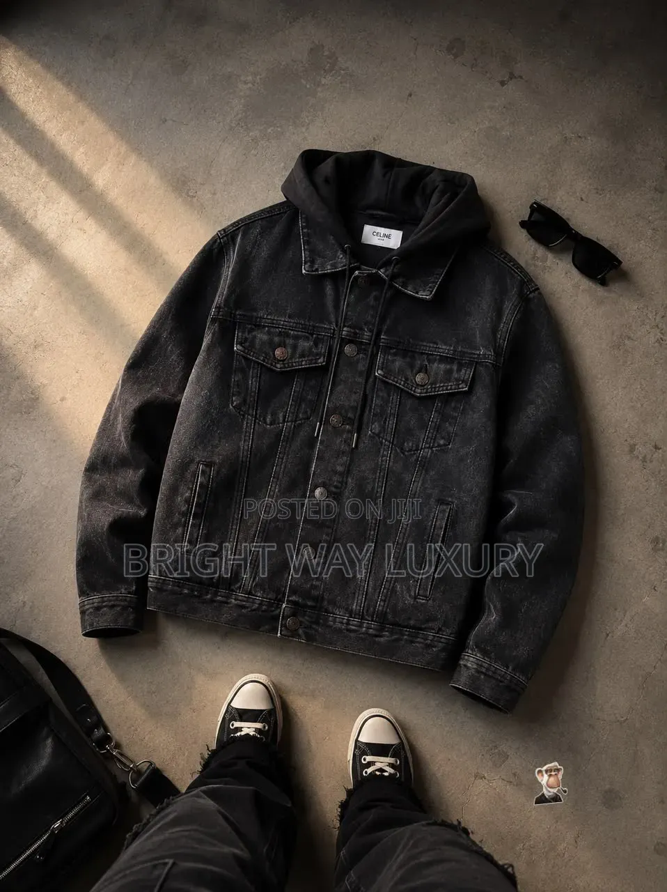 Luxury Quality Celine Denim Hoodie