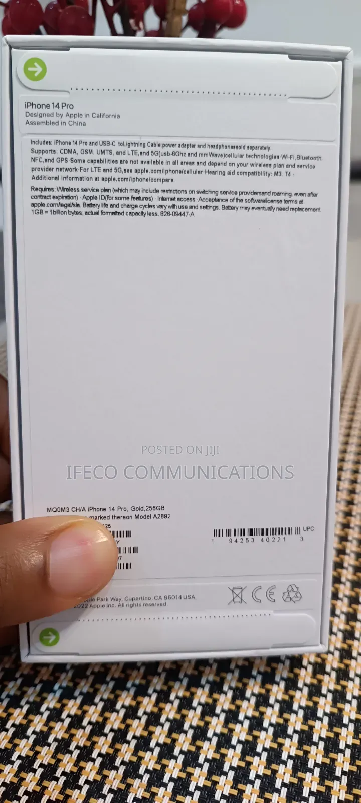New Apple iPhone 14 Pro 256 GB Gold