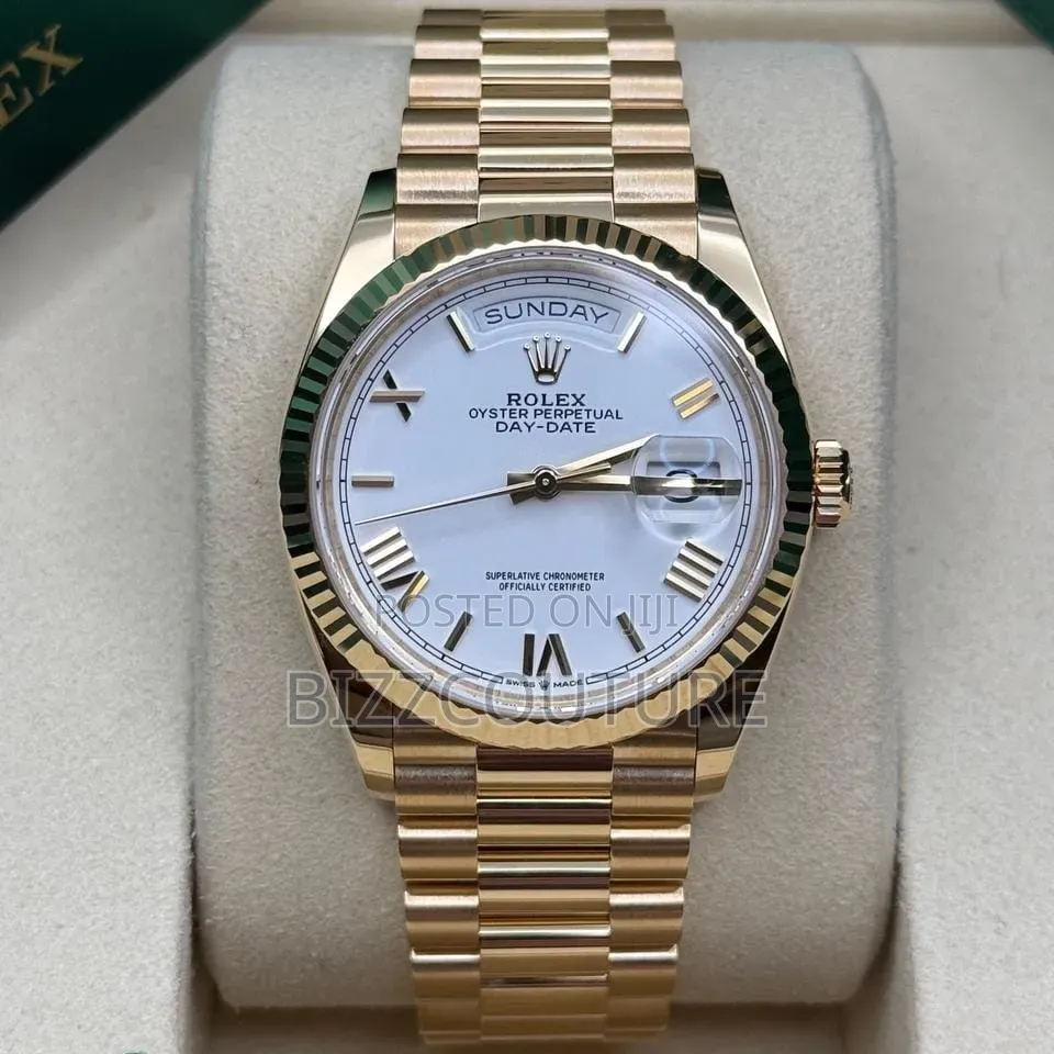 Original Rolex Super Clone Daydate Goldchain100% Authentic Guaranteed