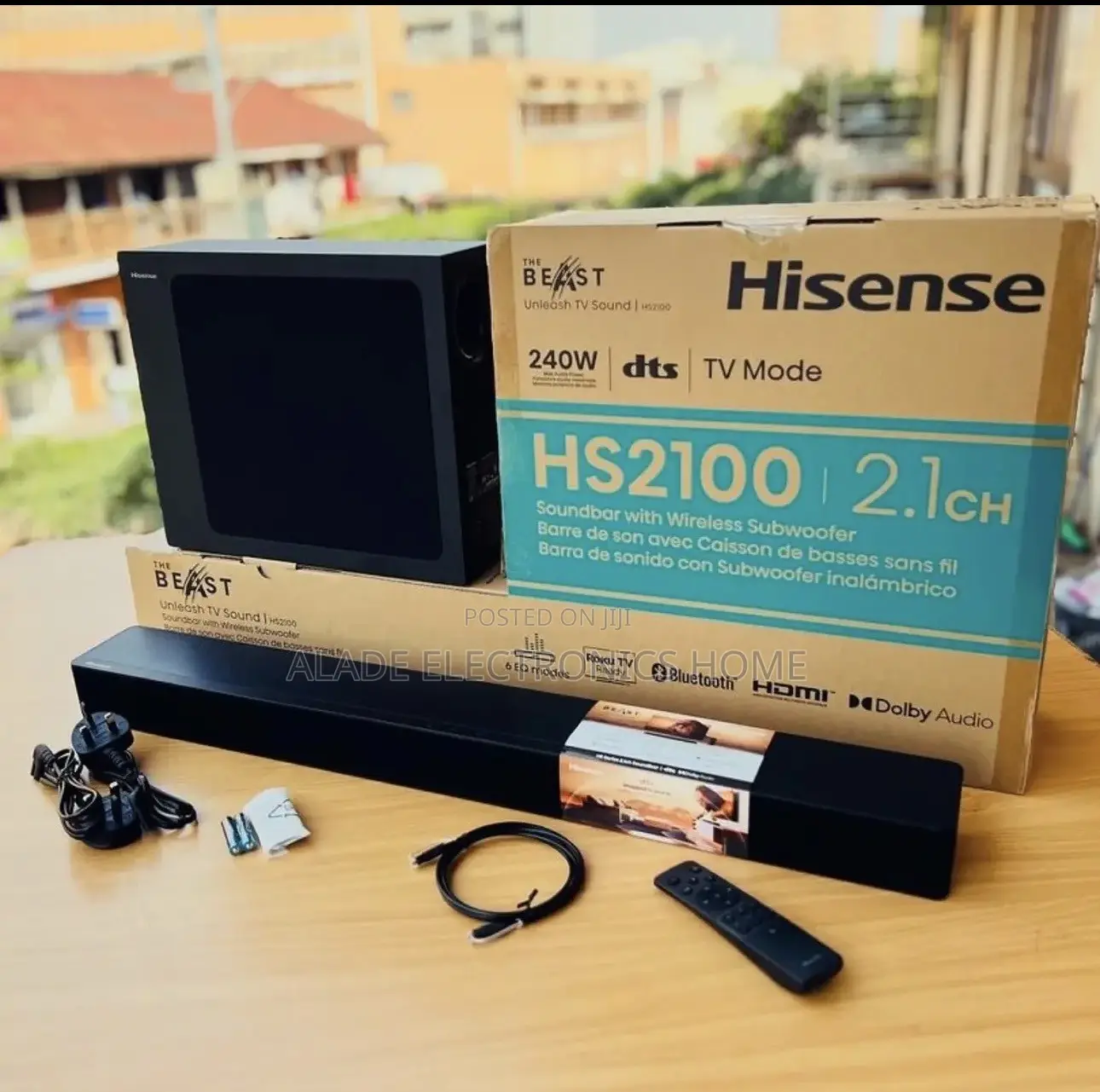 Hisense Sound Bar 240Watt (High Quality Sound and Bass)