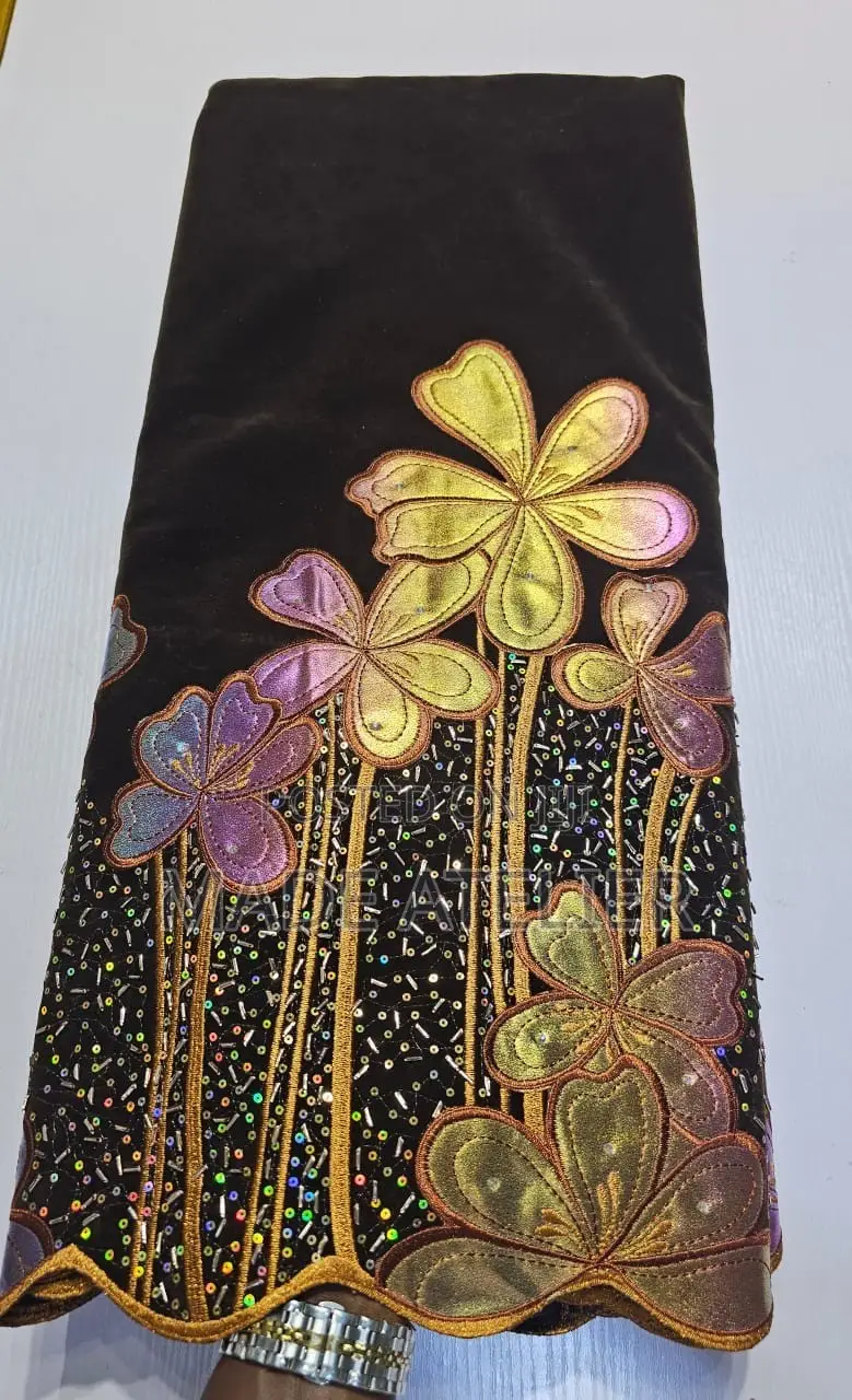 Embroided Velvet