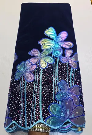 Embroided Velvet
