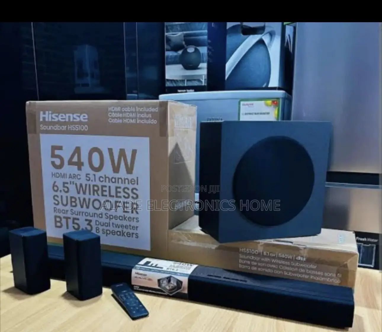 Hisense 540watt” Soundbar. High Quality Sound and Bass