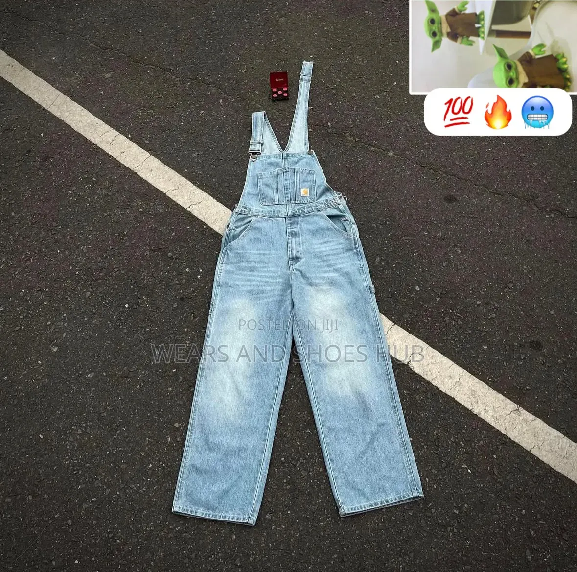 Men Denim Overall | Carhartt Style Dungarees | Sizes L–3XL