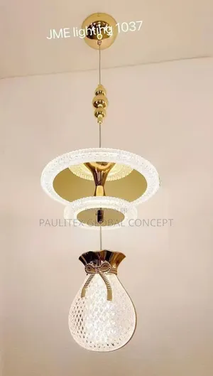 Gold and Crystal Tiered LED