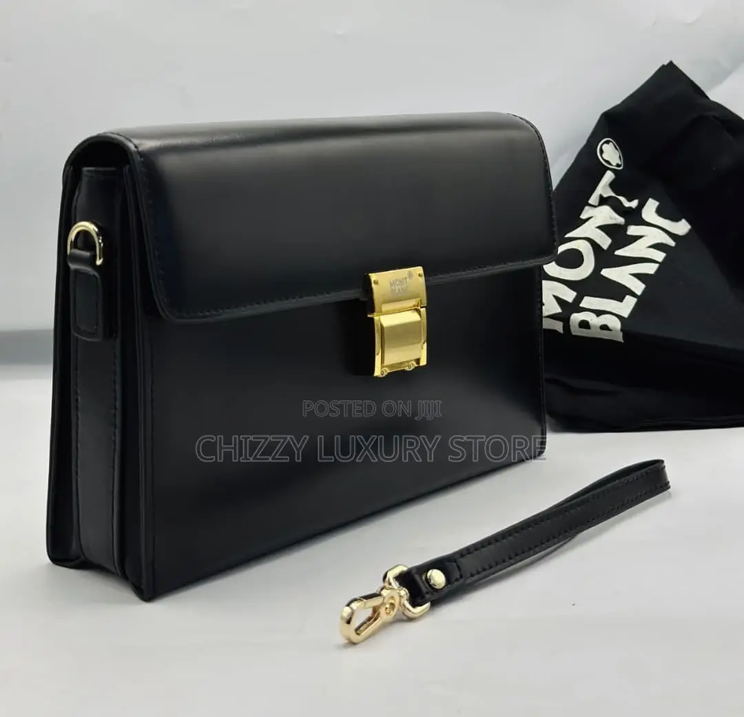 Mont Blanc Quality Luxury Men Genuine Leather Purse