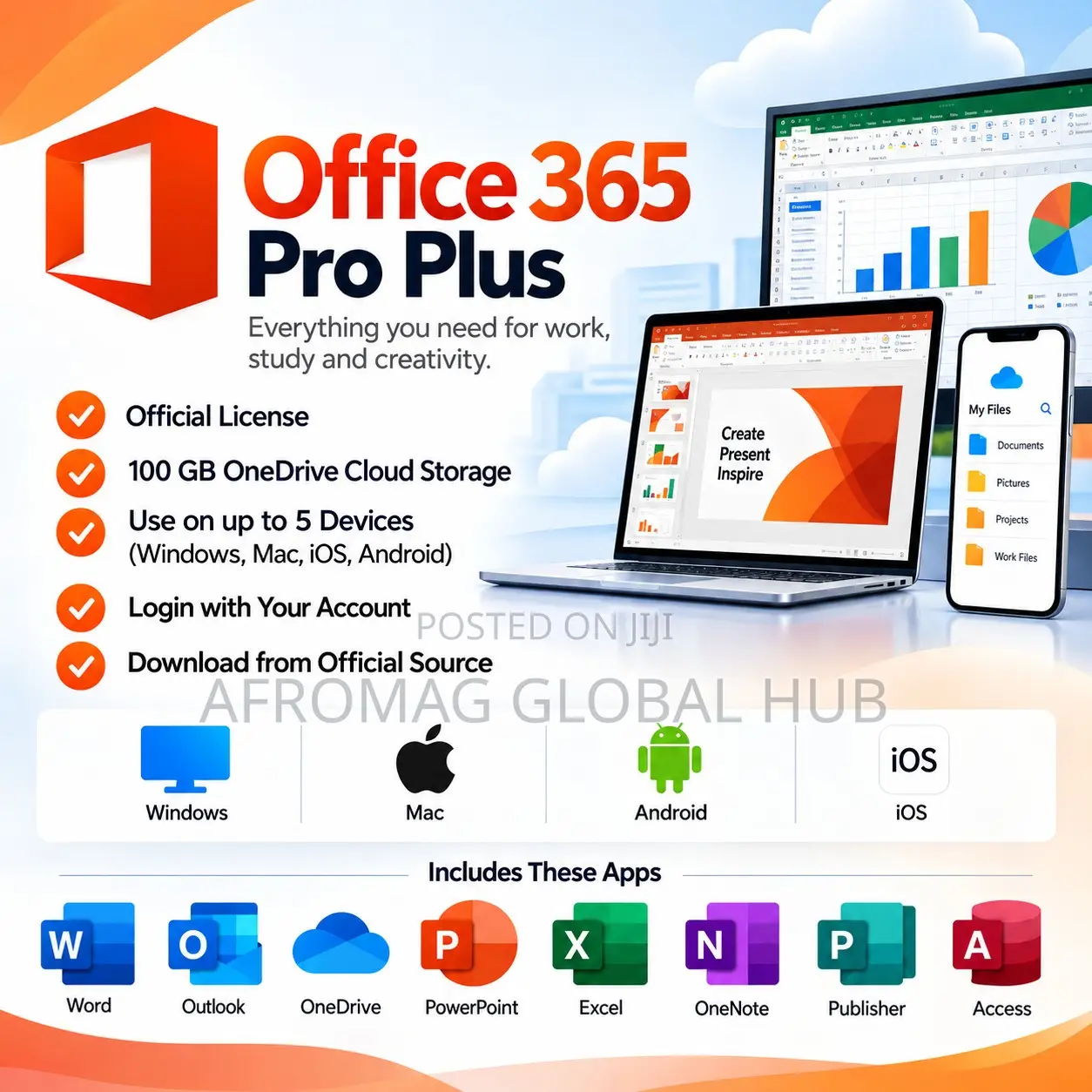 Microsoft Office 365 Official Plus All OS