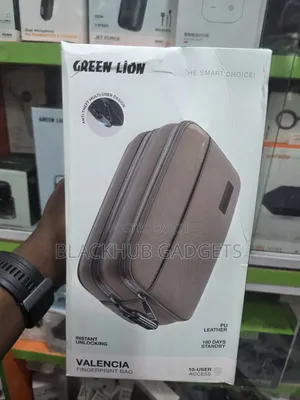 Green Lion Fingerprint Bag