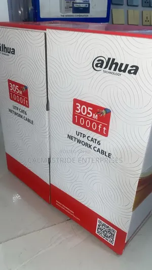 305m Dahua Cat6 Cable Orange Color 100% Pure Copper