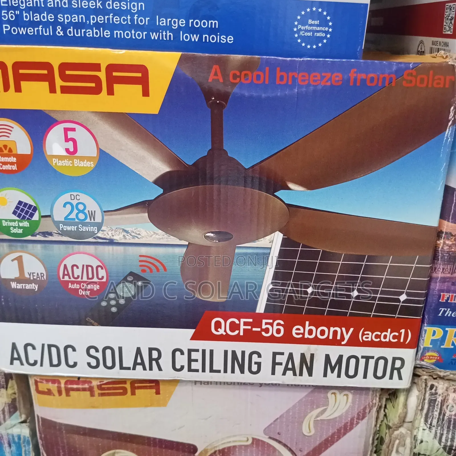 Qasa Ceiling Fan AC and DC