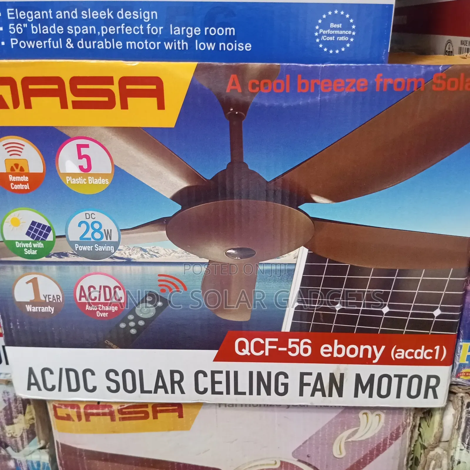 Qasa Ceiling Fan AC and DC