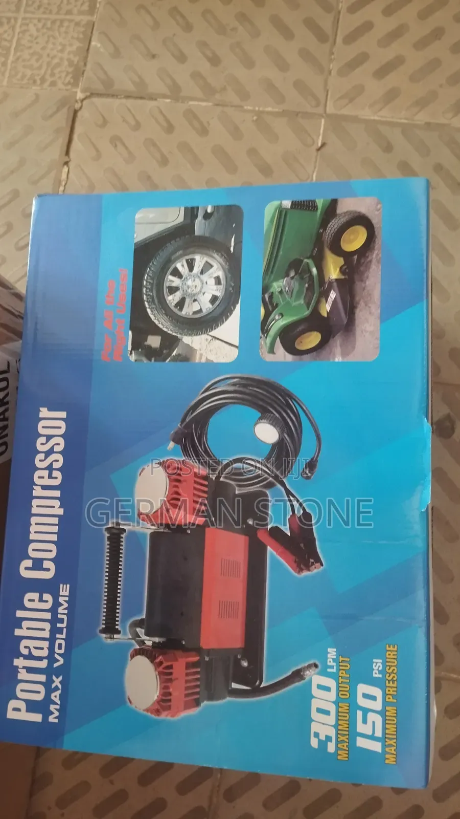 Heavy-Duty Twin-Cylinder 12V Air Compressor (Such as a 300l/Min, 150