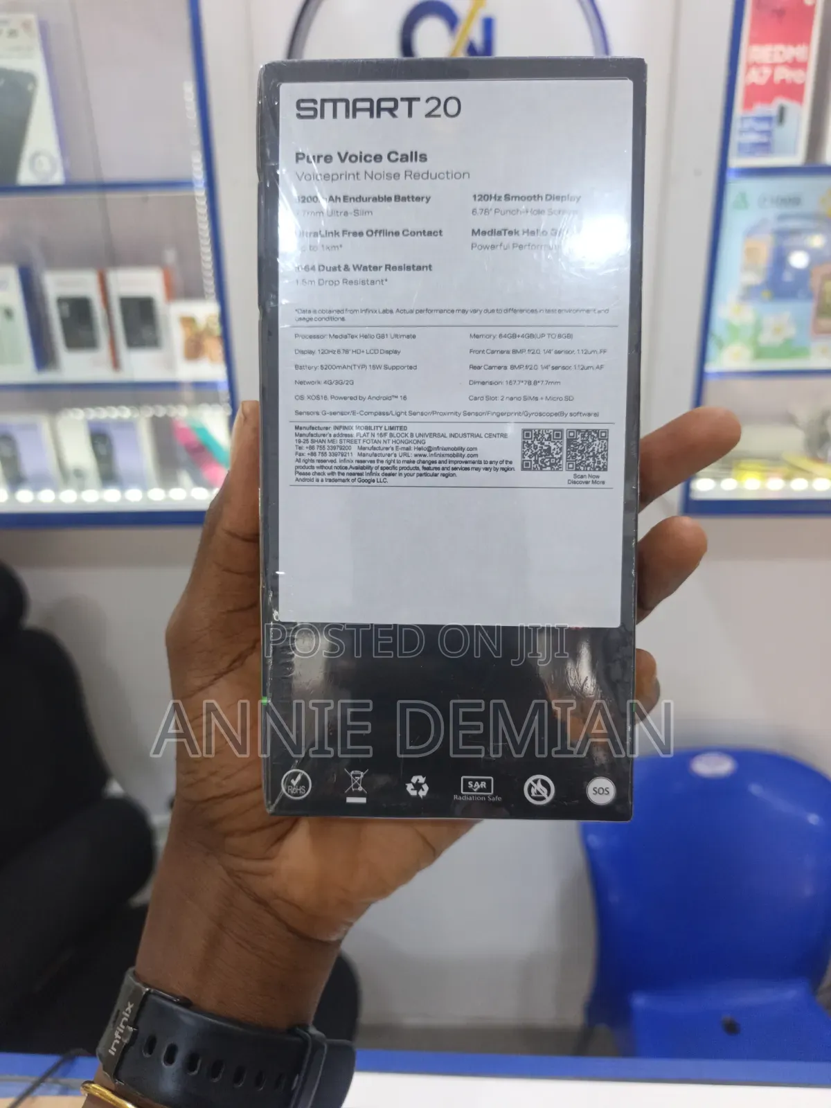New Infinix Smart 20 64 GB Black