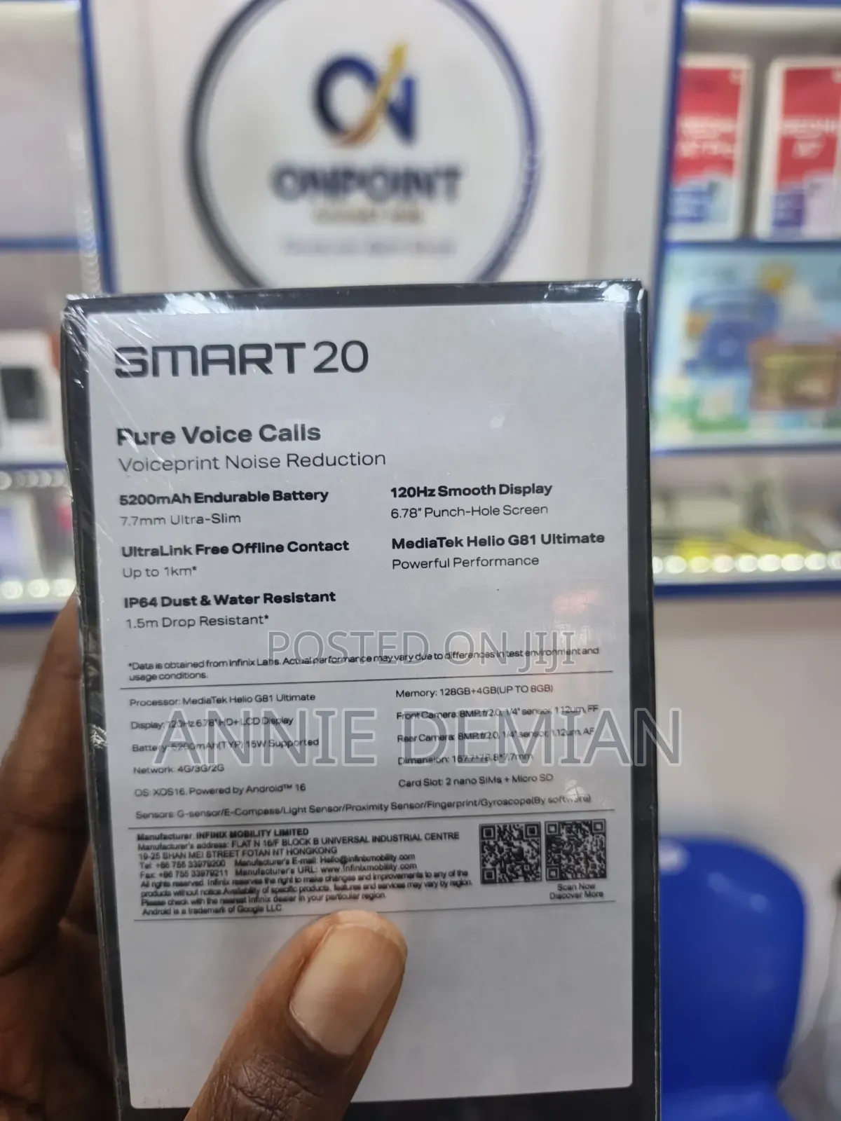 New Infinix Smart 20 128 GB Silver