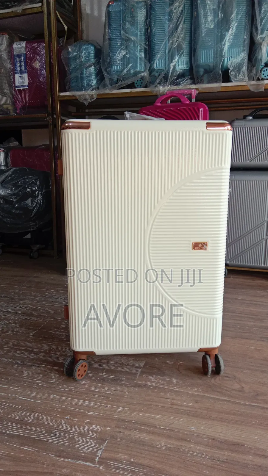 28 Inches Cream Luggage