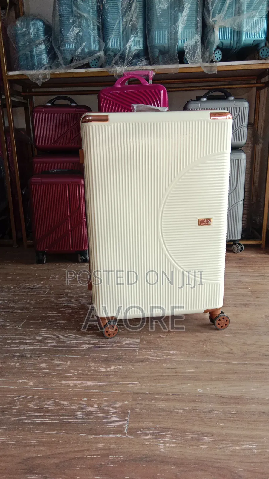 28 Inches Cream Luggage