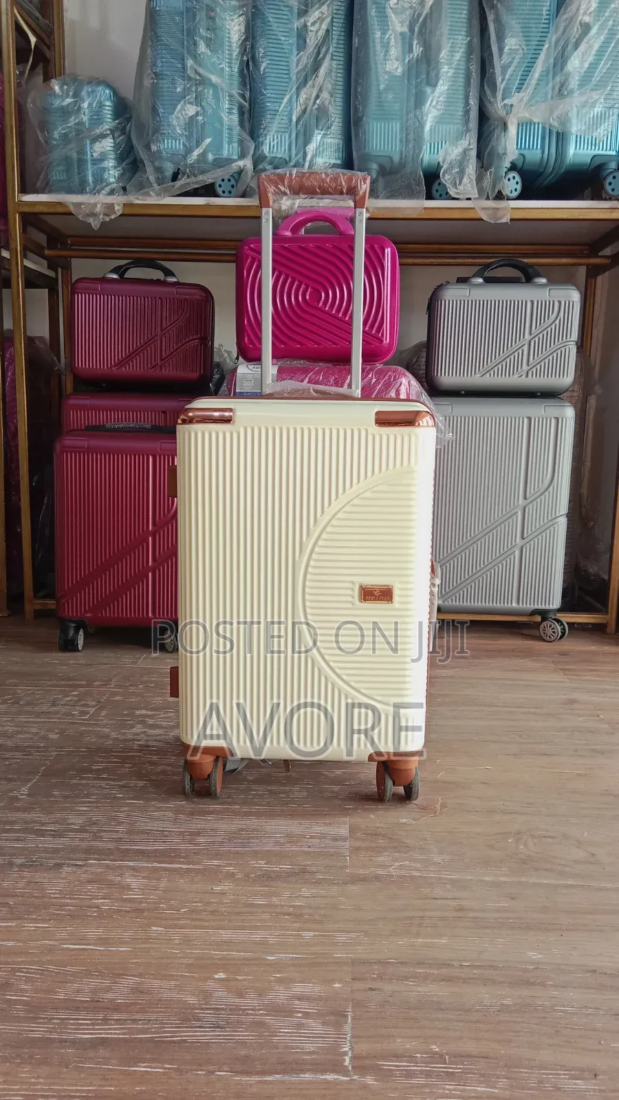 20 Inches Cream Luggage
