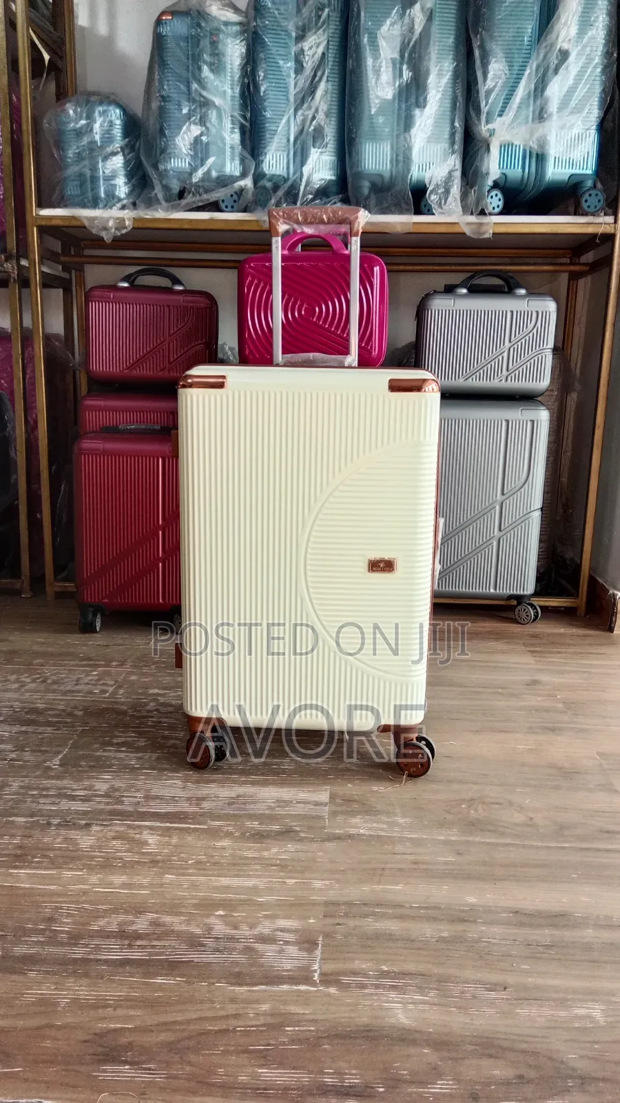 20 Inches Cream Luggage