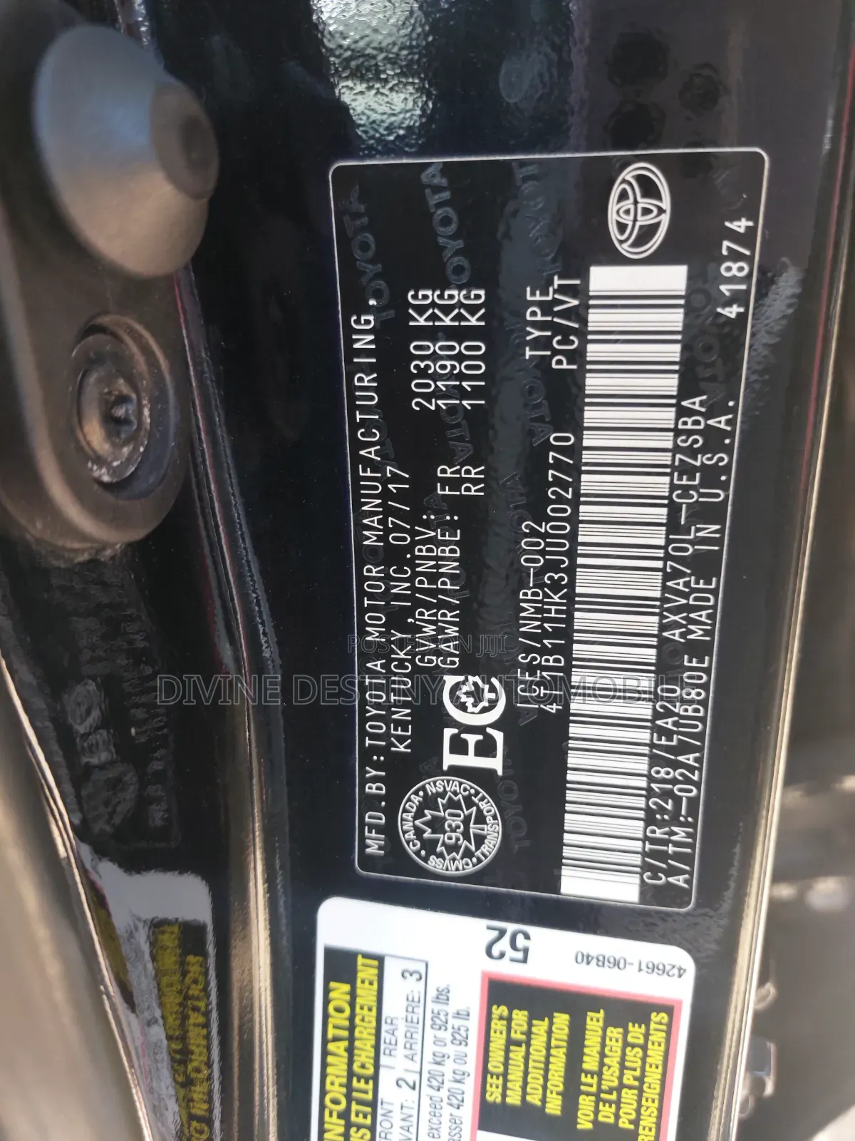 Toyota Camry SE (2.5L 4cyl 8A) 2019 Black