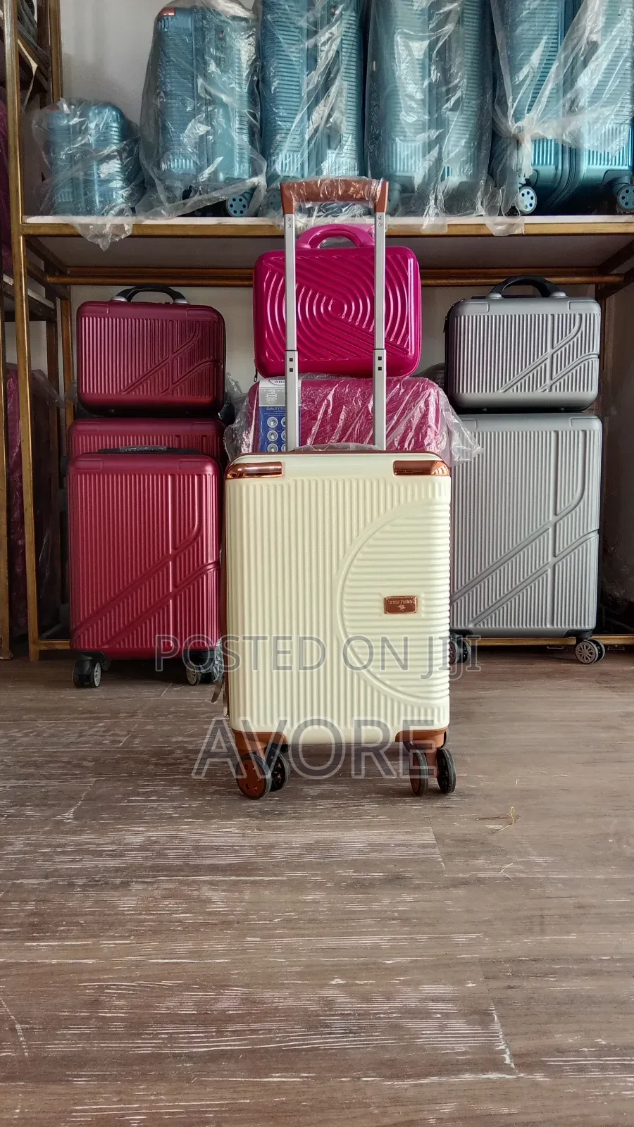 16 Inches Cream Luggage