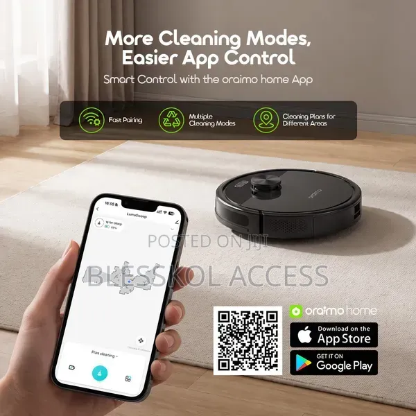 Oraimo LumaSweep 5kPa Powerful Intelligent Robust Robot Vacuum