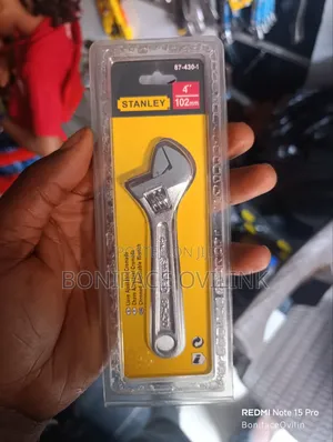 STANLEY 87-430 4-Inch (102mm) Chrome Adjustable Wrench