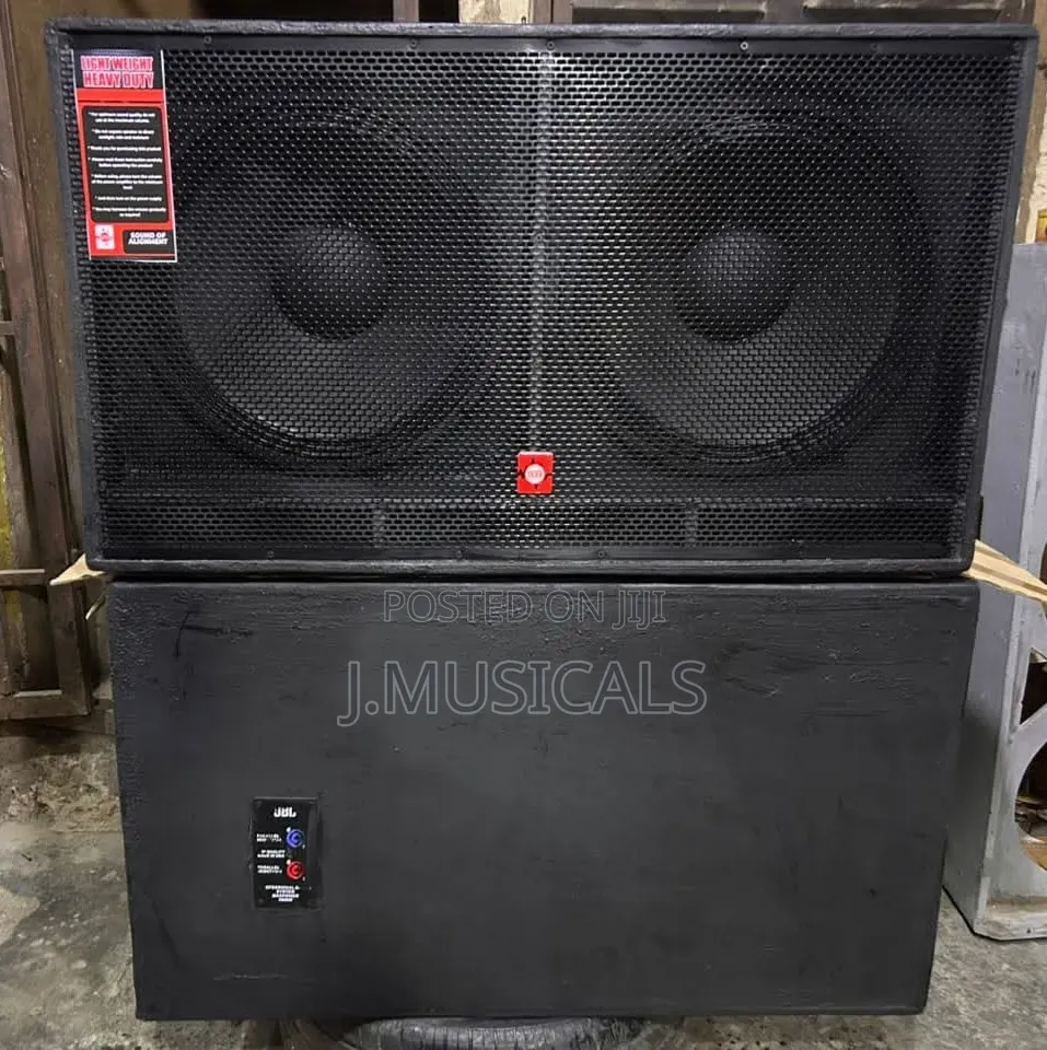 Double Subwoofer Speakers (Custom Made -(Pair/2pcs)