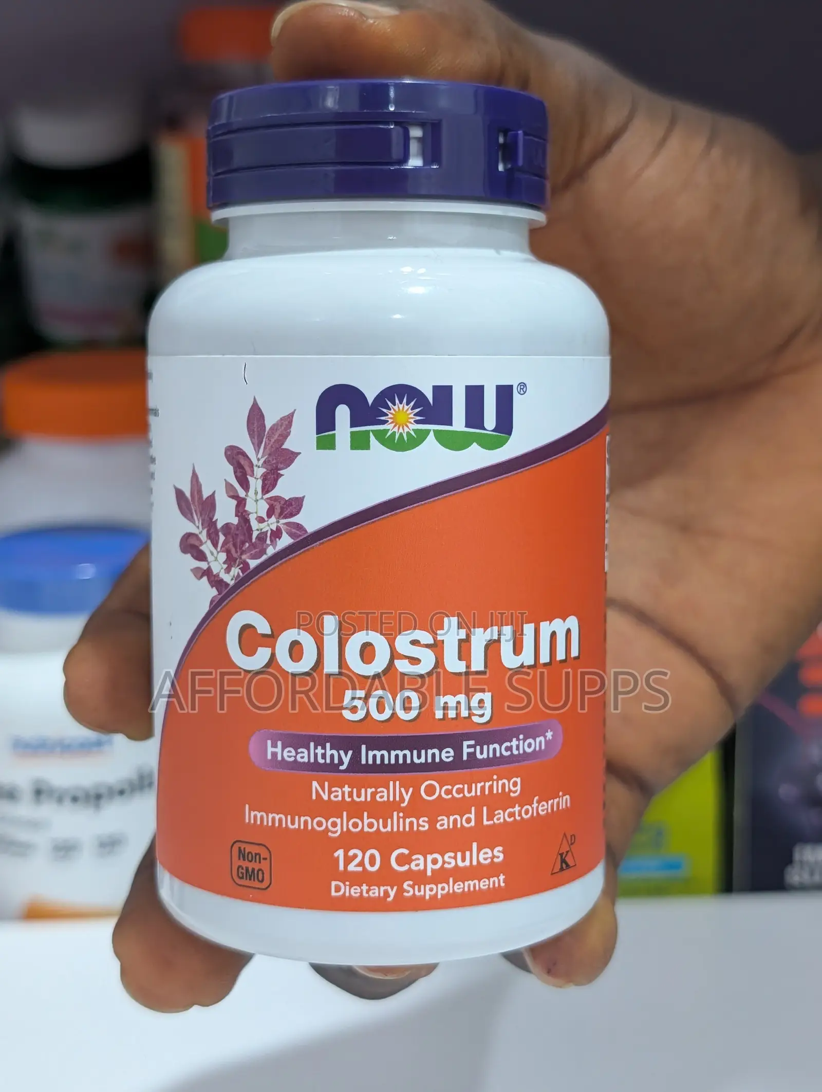 NOW Foods Colostrum 500mg – 120 Capsules