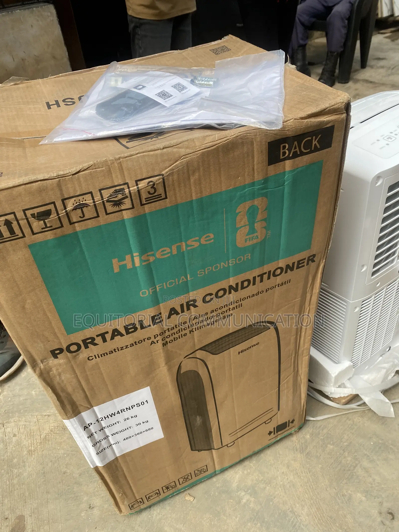 1.5hp Hisense Portable Air Conditioner Model Ap-12hw4rnp01