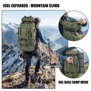 Expandable Camping , Hiking Bag - Large Capacity Bag for Camping, Etc